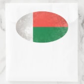 マダガスカル 楕円形シール (バッグ)