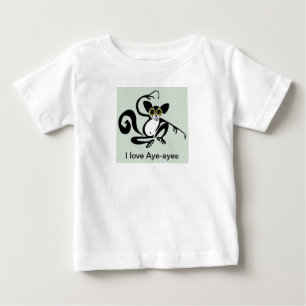 マダガスカル – Cute I love Aye-ayes – 野生生物 –  ベビーTシャツ