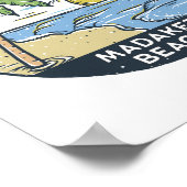 マダケットビーチマサチューセッツヴィンテージ ポスター (角)