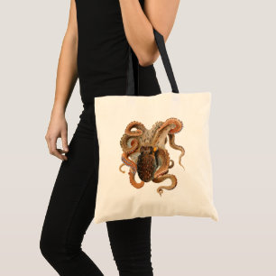 マダコ(Octopus Vulgaris)ビンテージ海洋生物動物 トートバッグ