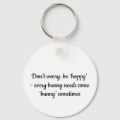 マダニユニークキヒョウのウサギ キーホルダー (裏面)