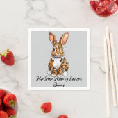 マダニユニークキヒョウのウサギ スタンダードカクテルナプキン (インサイチュ)