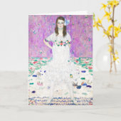 マダプリマベシバイグスタフクリムト絵画の作品 カード (黄色い花)