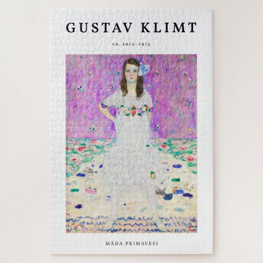 マダプリマヴェシバイグスタフクリムトヴィンテージアールヌーボー ジグソーパズル (縦)