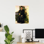 マダムセザンヌインザガーデン – ポールセザンヌ ポスター (ホームオフィス)