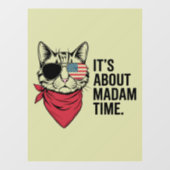 マダムタイムプレジデント2024カマラハリスDNCラリー ウィンドウサイン (シート)