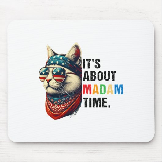 マダムタイムプレジデント2024カマラハリスDncラリー マウスパッド (正面)