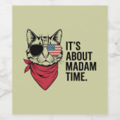 マダムタイムプレジデント2024カマラハリスDNCラリー ワインラベル (シングルラベル)