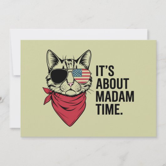 マダムタイムプレジデント2024カマラハリスDNCラリー 招待状 (正面)