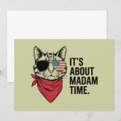 マダムタイムプレジデント2024カマラハリスDNCラリー 招待状 (正面/裏面)