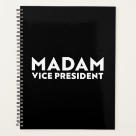 マダムバイスプレジデント白黒モダンタイポグラフィ プランナー手帳