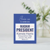 マダムプレジデントKamala Harris就任式招待状 ポストカード (スタンド正面)