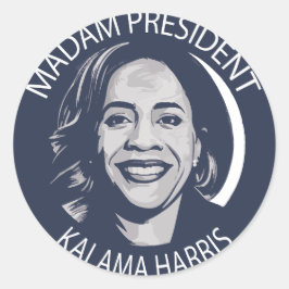 マダムプレジデントKamala Harris ラウンドシール