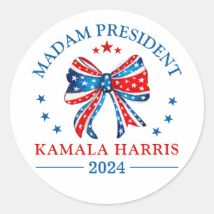 マダムプレジデントKamala Harris ラウンドシール
