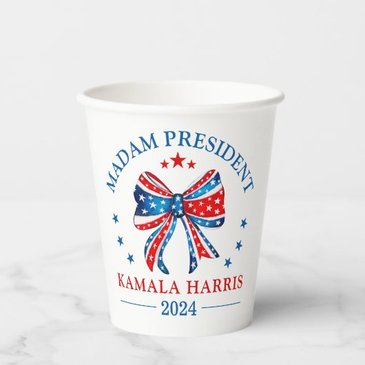 マダムプレジデントKamala Harris 紙コップ (正面)