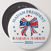 マダムプレジデントKamala Harris 缶バッジ (正面&裏面)