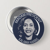 マダムプレジデントKamala Harris 缶バッジ (正面&裏面)