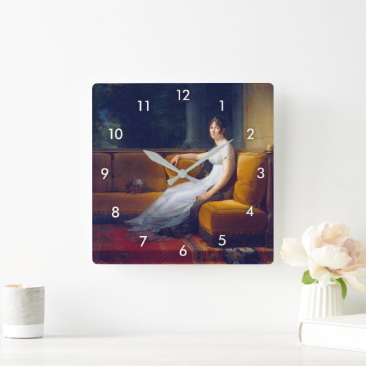 マダムボナパルト(ジョセフィーヌ) スクエア壁時計 (ホーム)