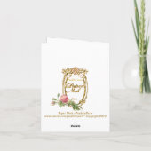 マダムポンパドールあいさつカード カード (裏面)