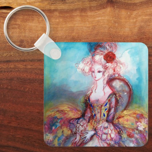 マダムポンパドールエレガント美しいファッション キーホルダー (正面)