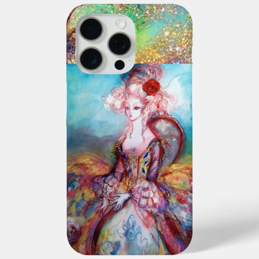マダムポンパドールエレガント、美しいファッション Case-Mate iPhoneケース (裏面)