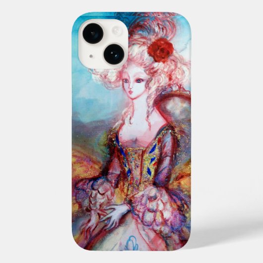 マダムポンパドールエレガント、美しいファッション Case-Mate iPhoneケース (裏面)