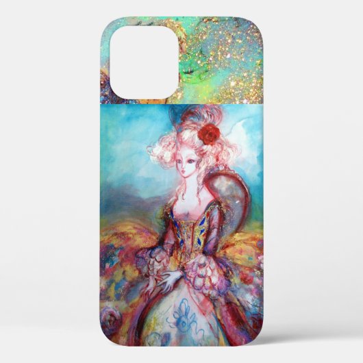 マダムポンパドールエレガント、美しいファッション Case-Mate iPhoneケース (裏面)
