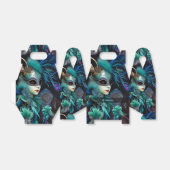 マダムマスカレードティール（緑がかった色）ゲーブル フェイバーボックス (折り畳みなし)