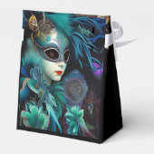 マダムマスカレードティール（緑がかった色）テント フェイバーボックス (裏面サイド)