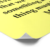 マダムマリー・キュリー引用文 ポスター (角)