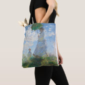 マダムモネとその息子バイクロード・モネ トートバッグ (クローズアップ)