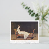 マダムレカミエ – ポートレート.バイジャック – ルイ・ダビデ ポストカード (スタンド正面)