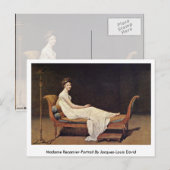 マダムレカミエ – ポートレート.バイジャック – ルイ・ダビデ ポストカード (正面/裏面)