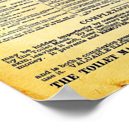 マダムローリーズトイレマスクプリント ポスター (角)