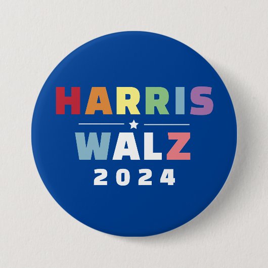 マダム大統領カマラハリスウォルズ2024 缶バッジ (正面)