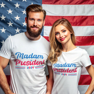 マダム大統領カマラハリス印刷法選挙 Tシャツ