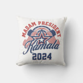 マダム大統領カマラハリス2024 クッション (正面)