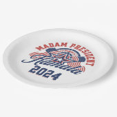 マダム大統領カマラハリス2024 ペーパープレート (アングル)