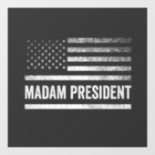 マダム大統領ハリス・ワルツ米国国旗の選挙 ウィンドウサイン (シート)