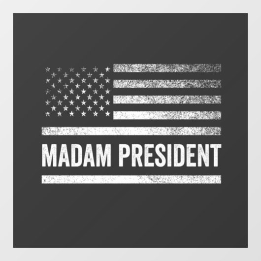 マダム大統領ハリス・ワルツ米国国旗の選挙 ウィンドウサイン (シート)