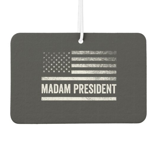 マダム大統領ハリス・ワルツ米国国旗の選挙 カーエアーフレッシュナー (正面)