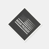 マダム大統領ハリス・ワルツ米国国旗の選挙 スタンダードカクテルナプキン (角)
