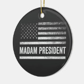 マダム大統領ハリス・ワルツ米国国旗の選挙 セラミックオーナメント (左)