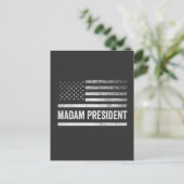 マダム大統領ハリス・ワルツ米国国旗の選挙 ポストカード (スタンド正面)