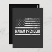 マダム大統領ハリス・ワルツ米国国旗の選挙 ポストカード (正面/裏面)