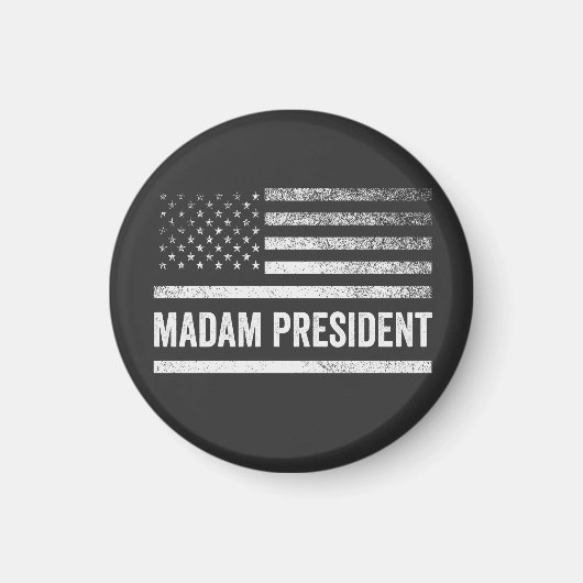 マダム大統領ハリス・ワルツ米国国旗の選挙 マグネット (正面)