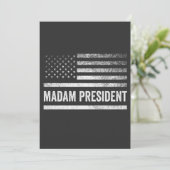 マダム大統領ハリス・ワルツ米国国旗の選挙 招待状 (スタンド正面)