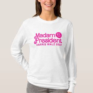 マダム大統領 2024 面白い かわいい ピンク 女性 カマラ Tシャツ