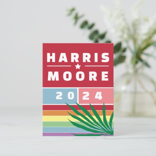 マダム大統領KAMALA HARRIS MOORE 2024 ポストカード (スタンド正面)