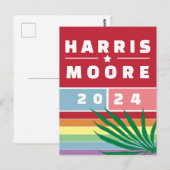 マダム大統領KAMALA HARRIS MOORE 2024 ポストカード (正面/裏面)